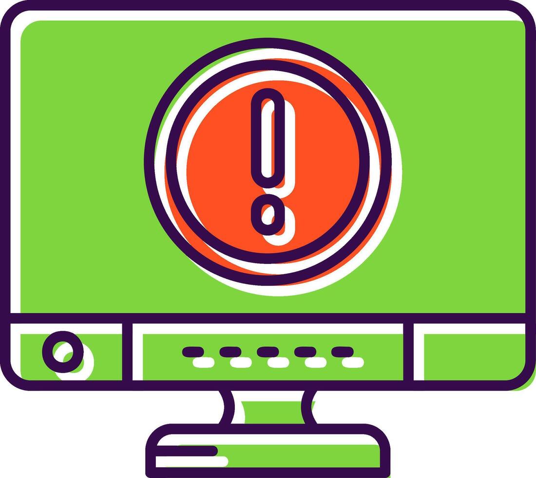 Error Filled Icon vector