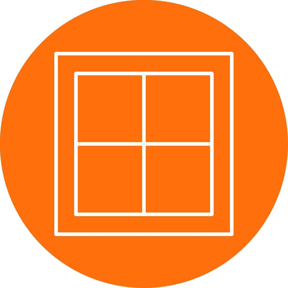 Window Line Circle color Icon vector