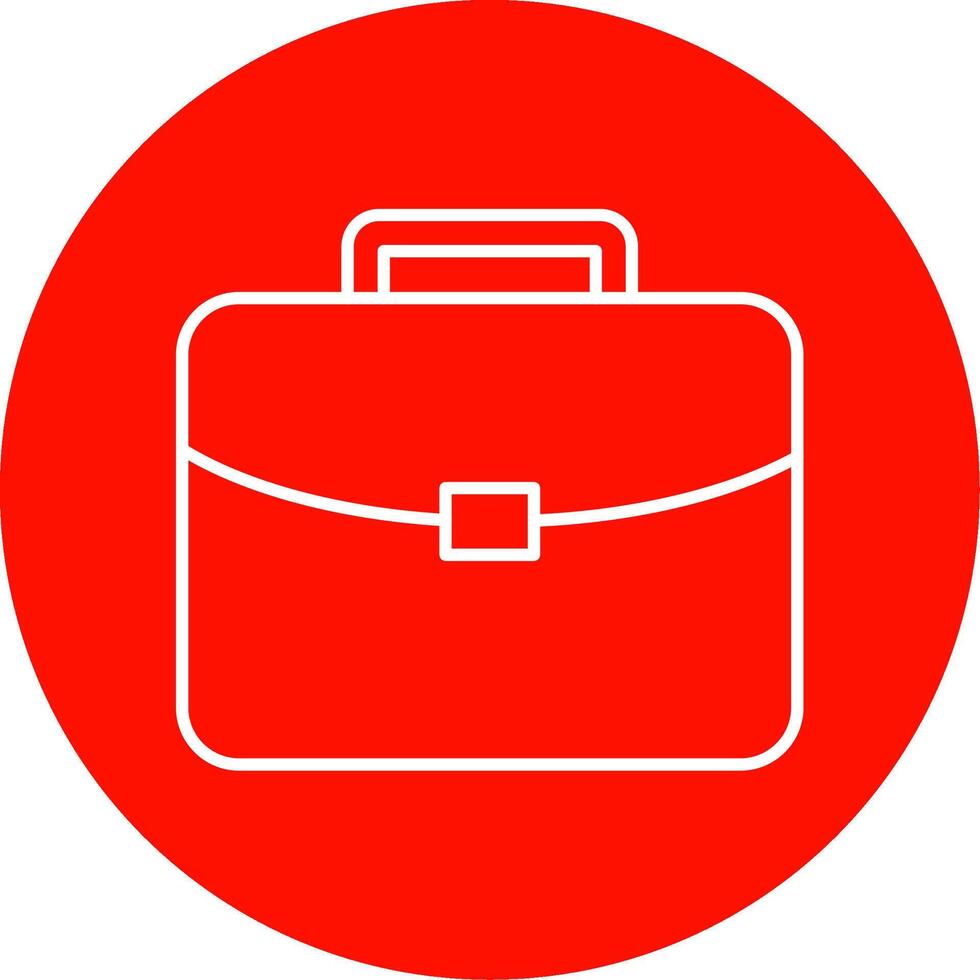 Brief Line Circle color Icon vector