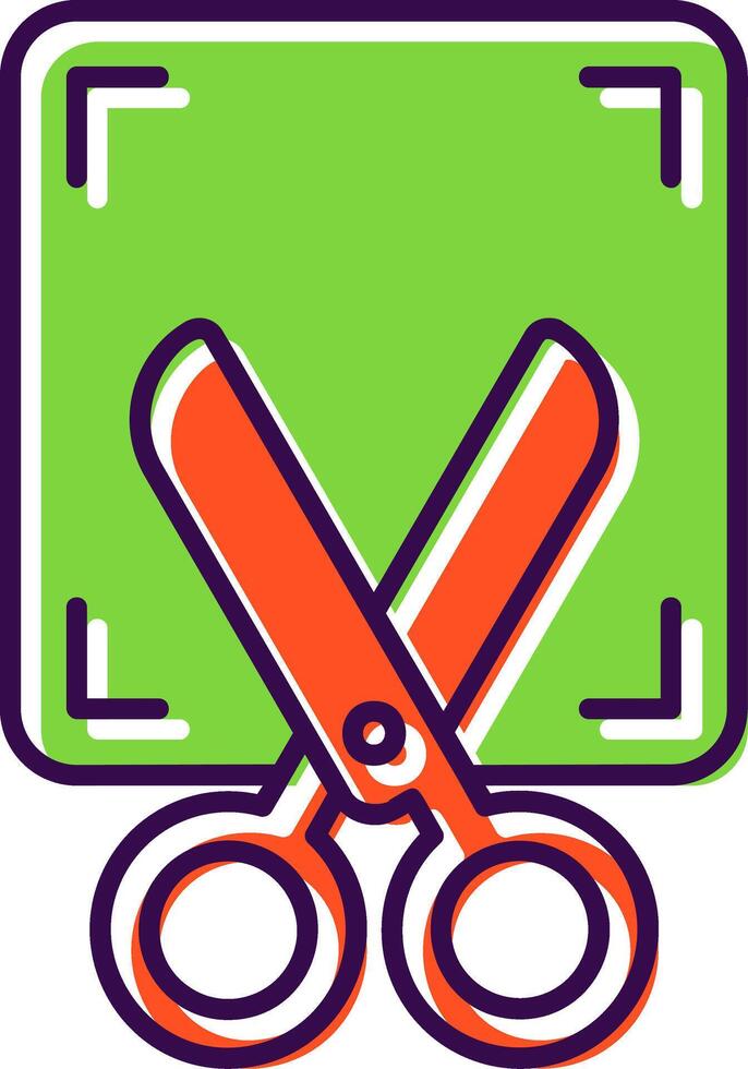 Screenshot Filled Icon vector