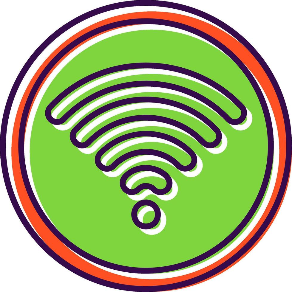 Wifi Filled Icon vector