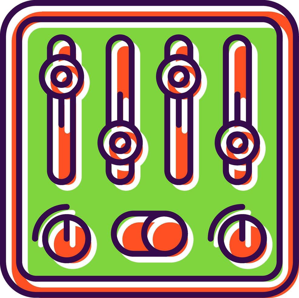Control Filled Icon vector
