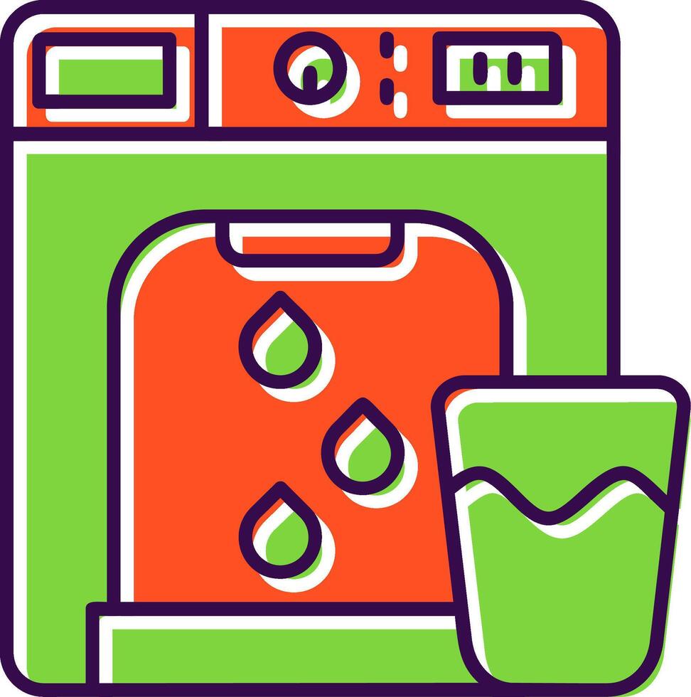 Dispenser Filled Icon vector