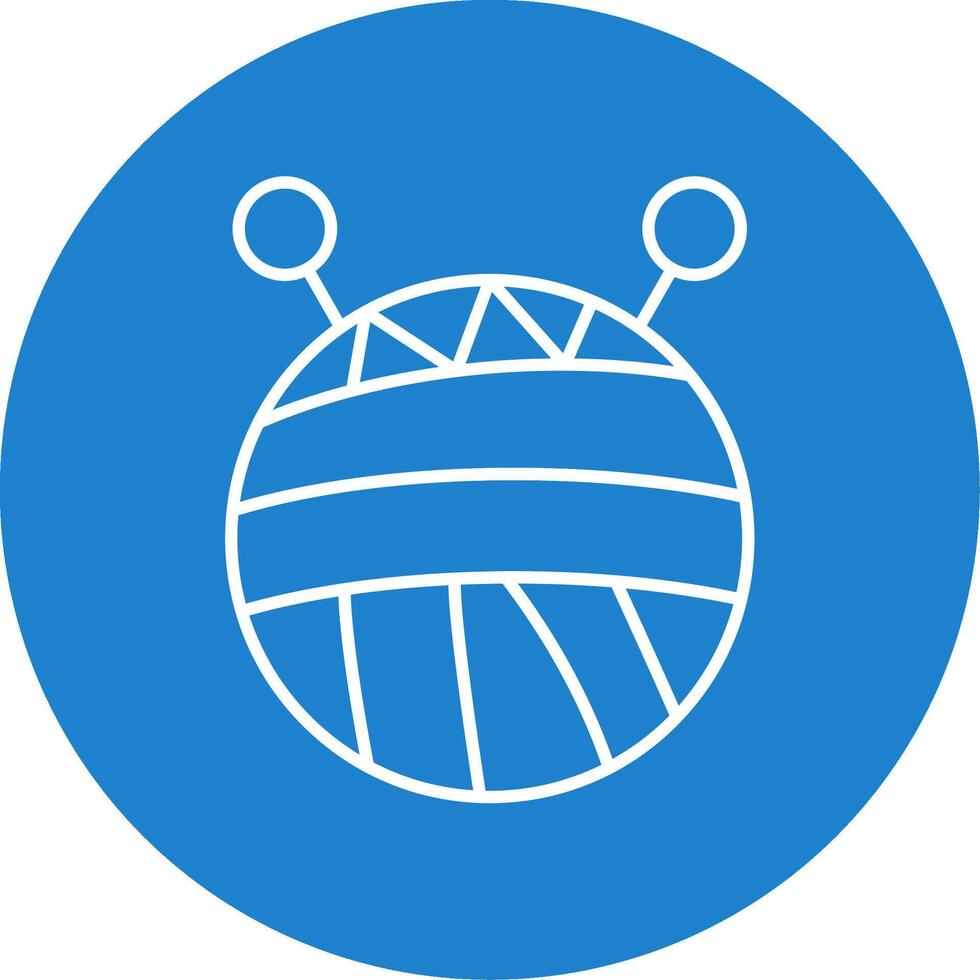 Wool Line Circle color Icon vector