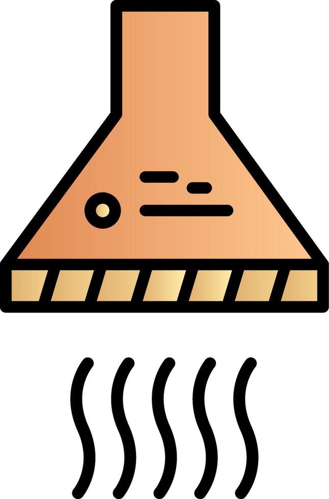 icono de vector de campana extractora