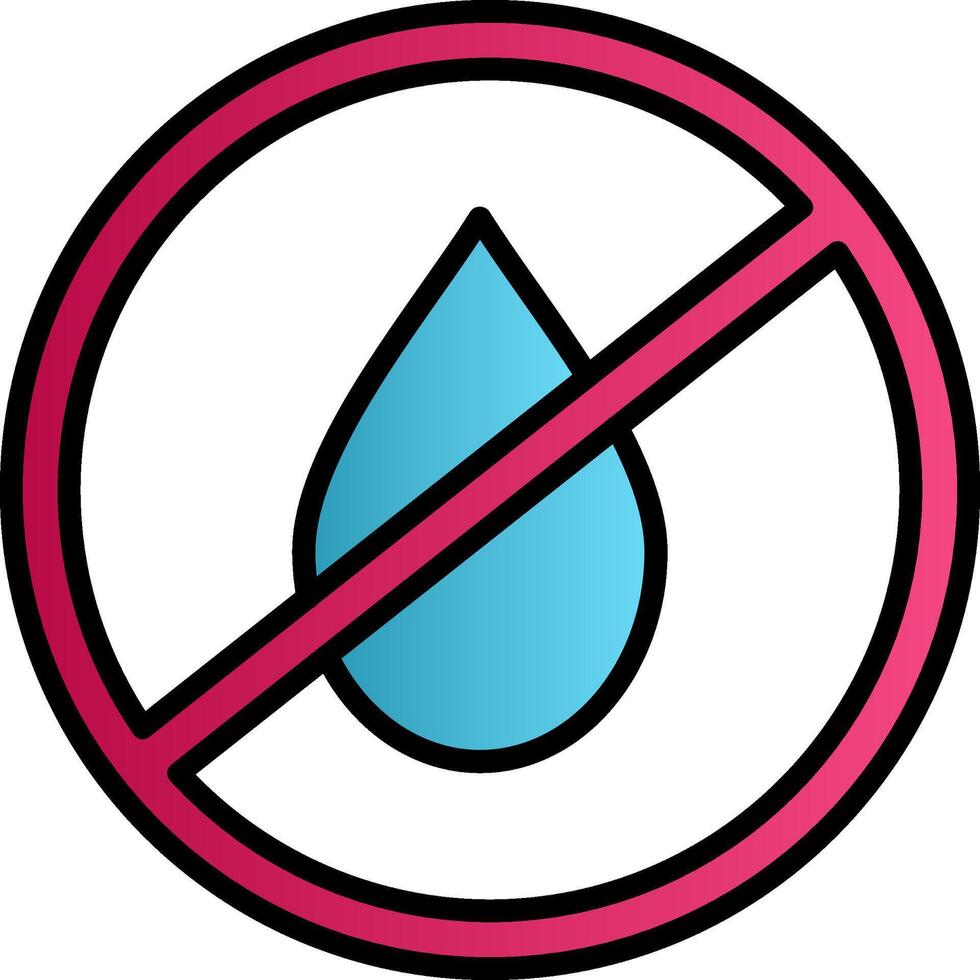 No Water Vector Icon