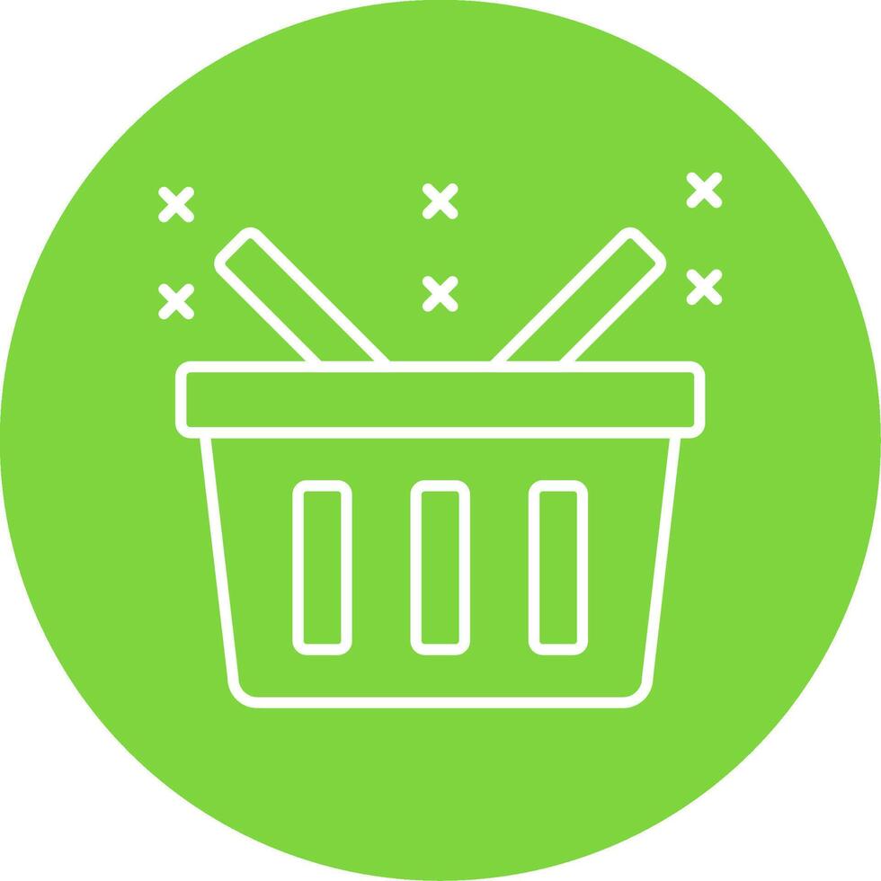 Basket Line Circle color Icon vector