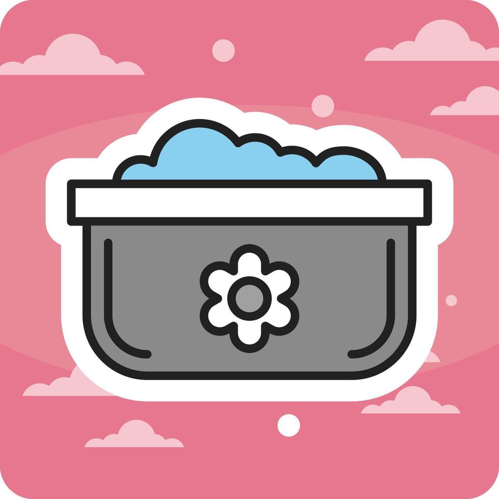 Dishwashing Pot Vector Icon