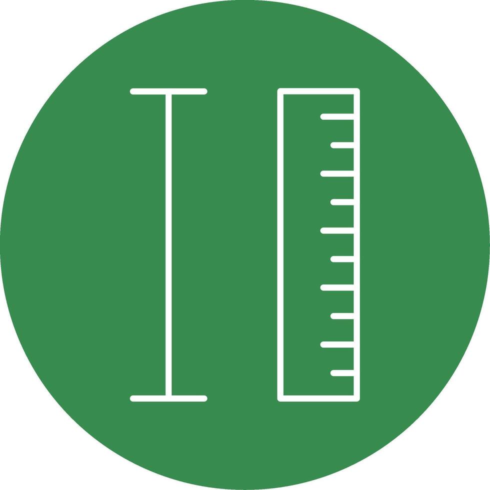 Measurement Line Circle color Icon vector