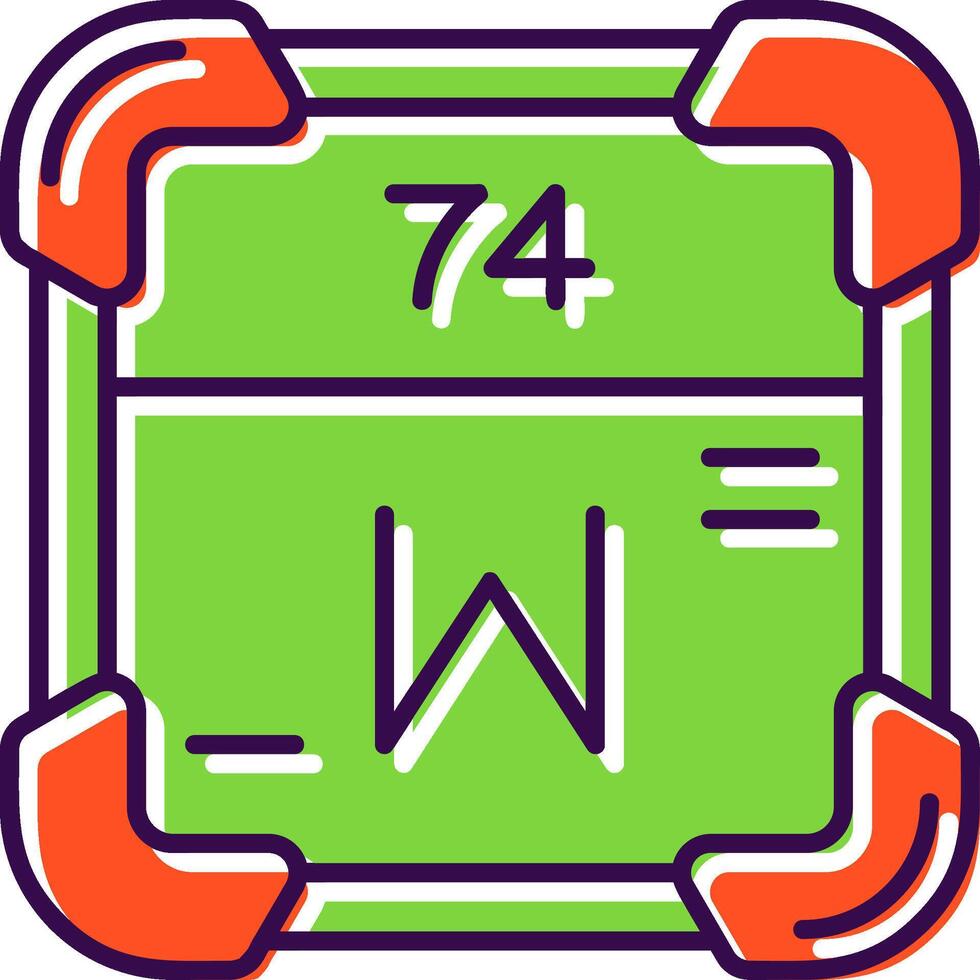 Tungsten Filled Icon vector