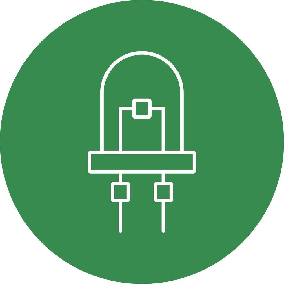 Diode Line Circle color Icon vector