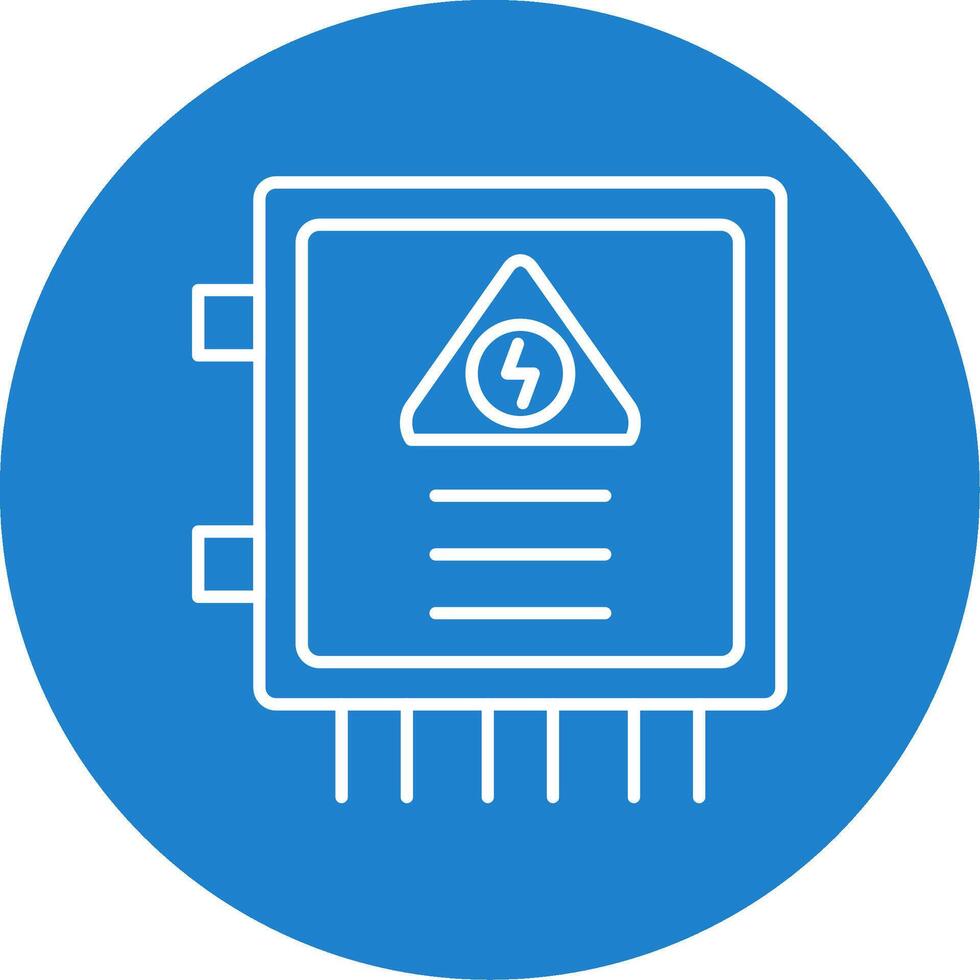 Fuse Box Line Circle color Icon vector