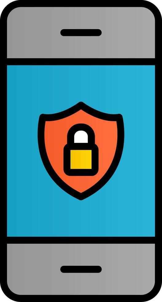 Mobile Security Vector Icon