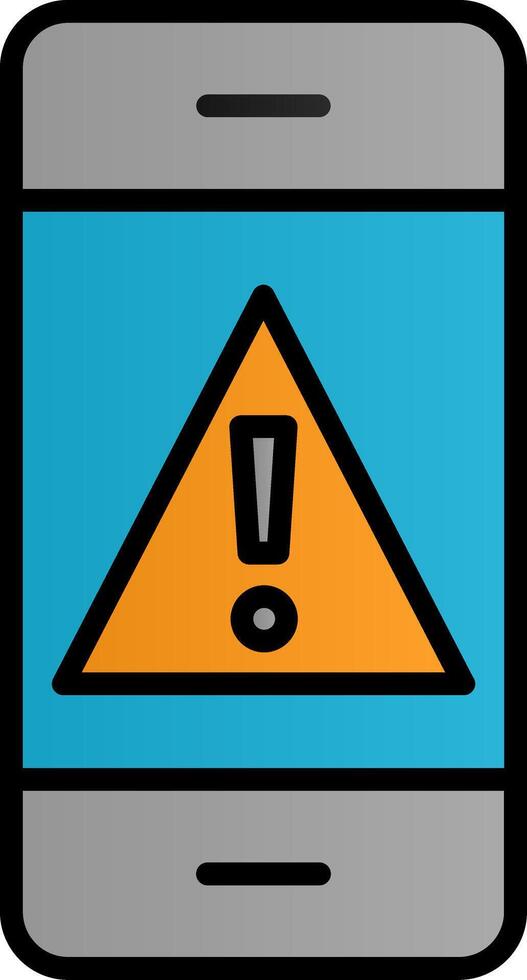 Mobile Alert Vector Icon