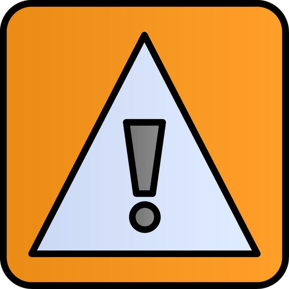 icono de vector de señal de precaución