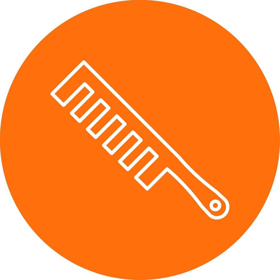 Hair Comb Line Circle color Icon vector