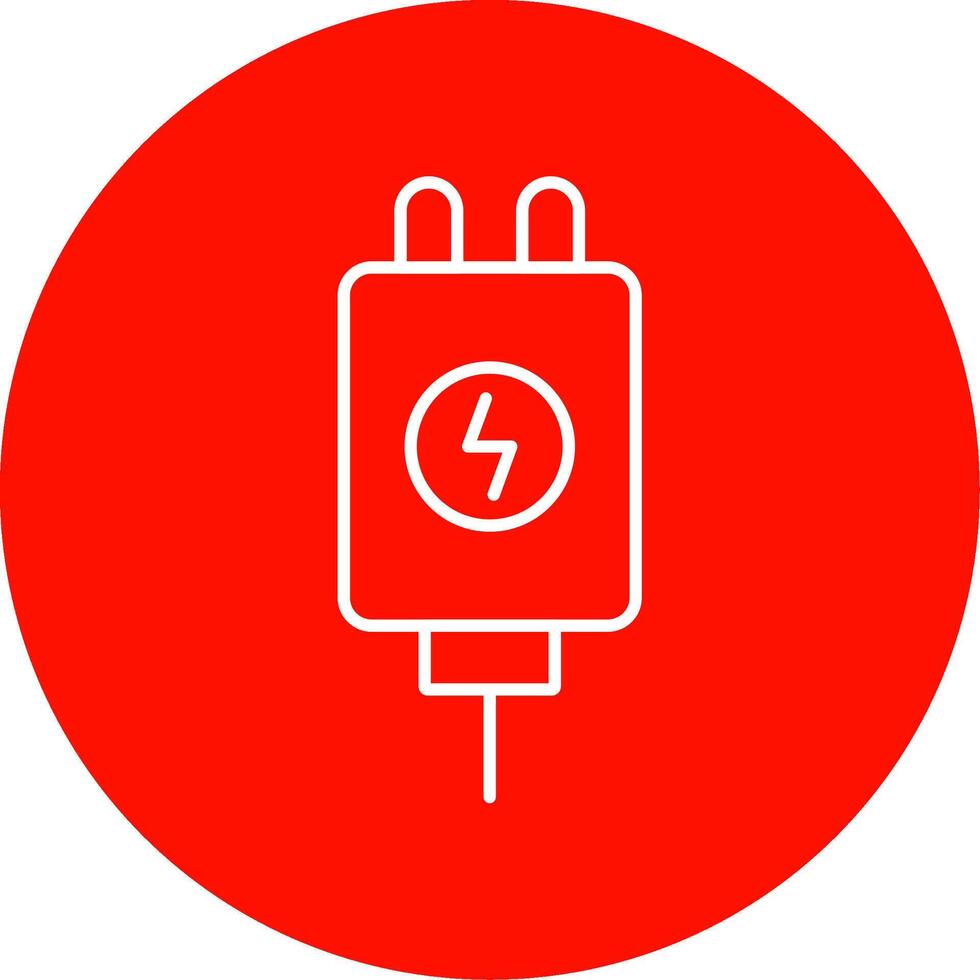Adapter Line Circle color Icon vector