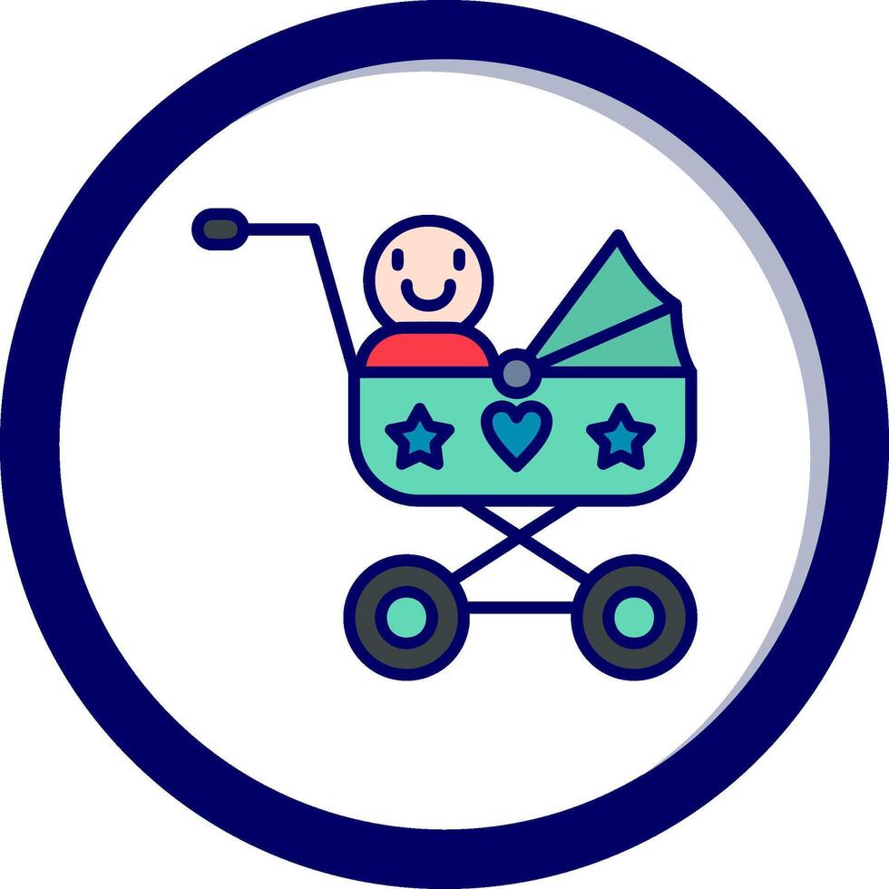 Baby Cart Vector Icon