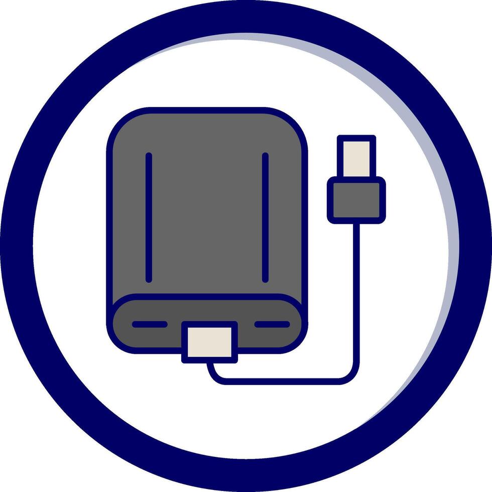 External Hard Drive Vector Icon