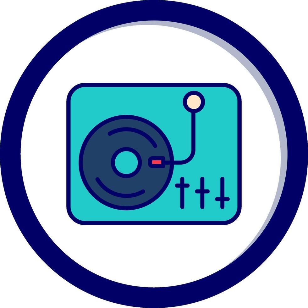 icono de vector de tocadiscos