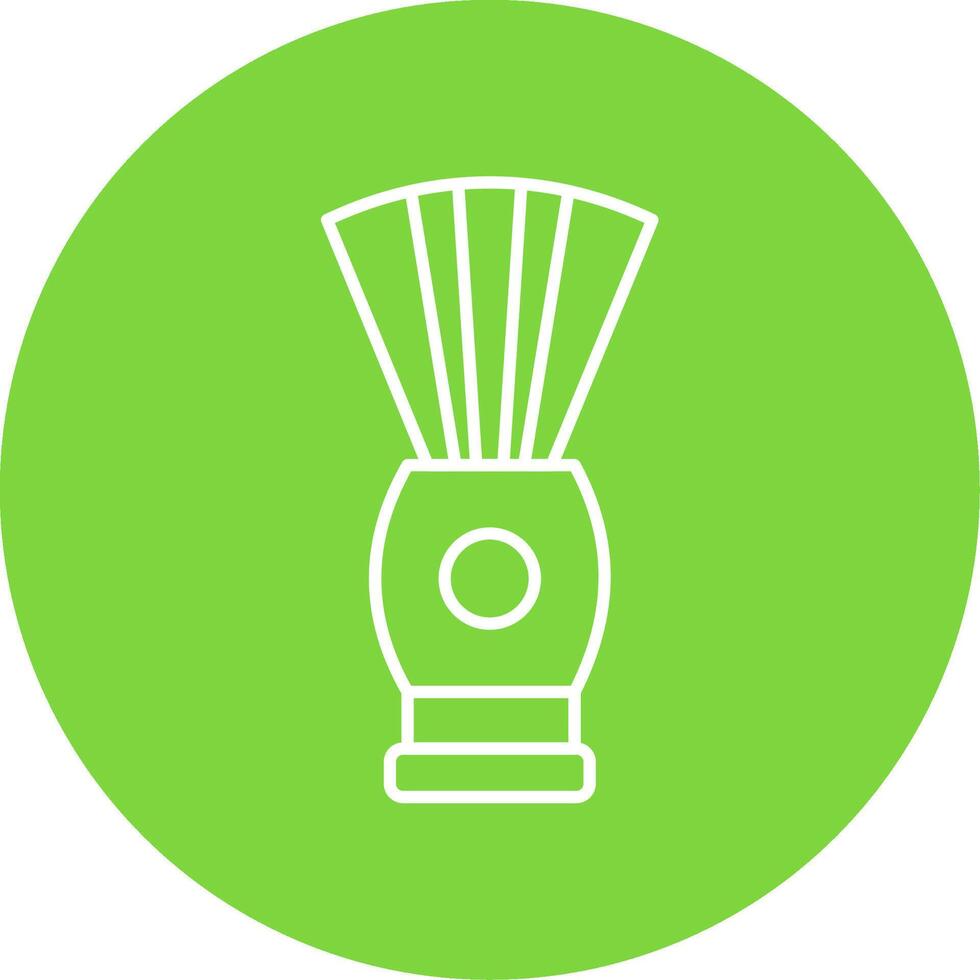 Shaving Brush Line Circle color Icon vector