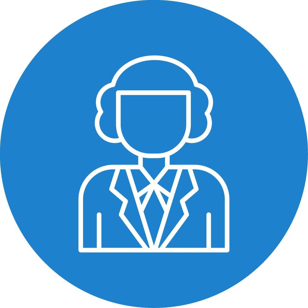 Judge Line Circle color Icon vector
