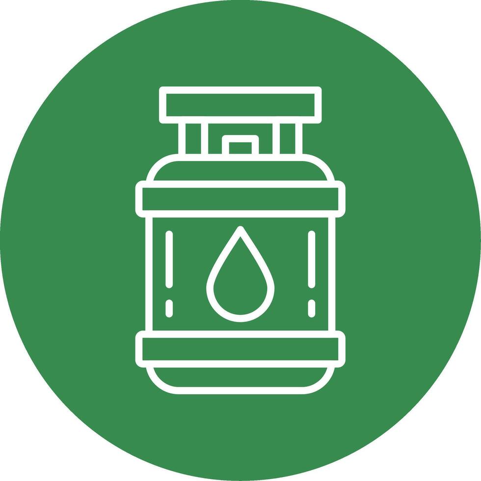 Propane Line Circle color Icon vector