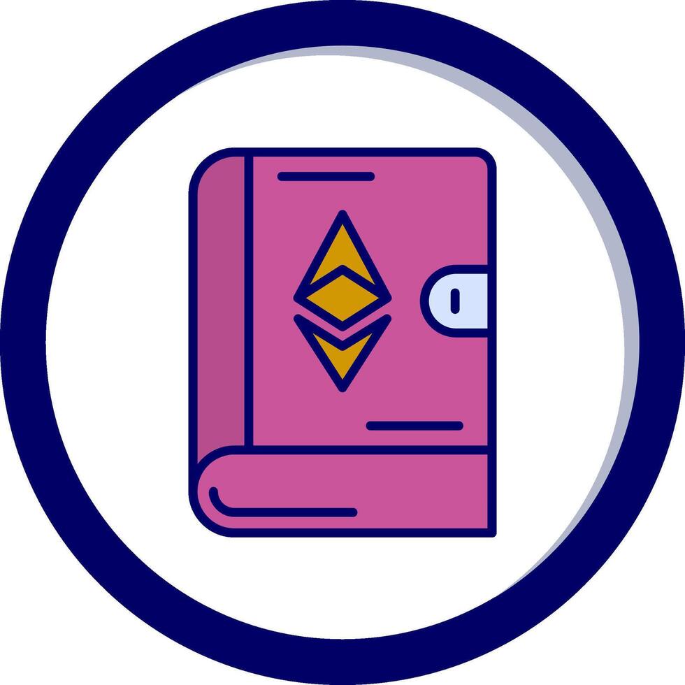 Ethereum Book Vector Icon