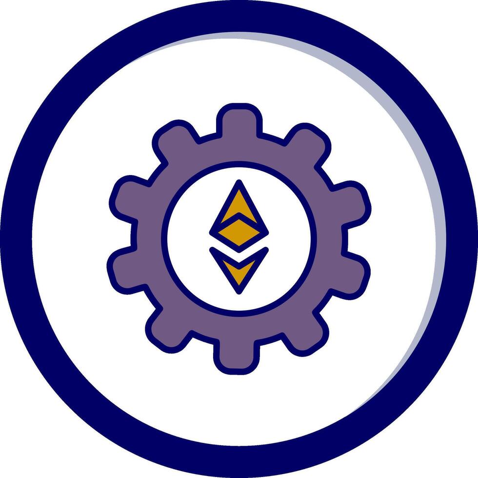 Ethereum Setting Vector Icon