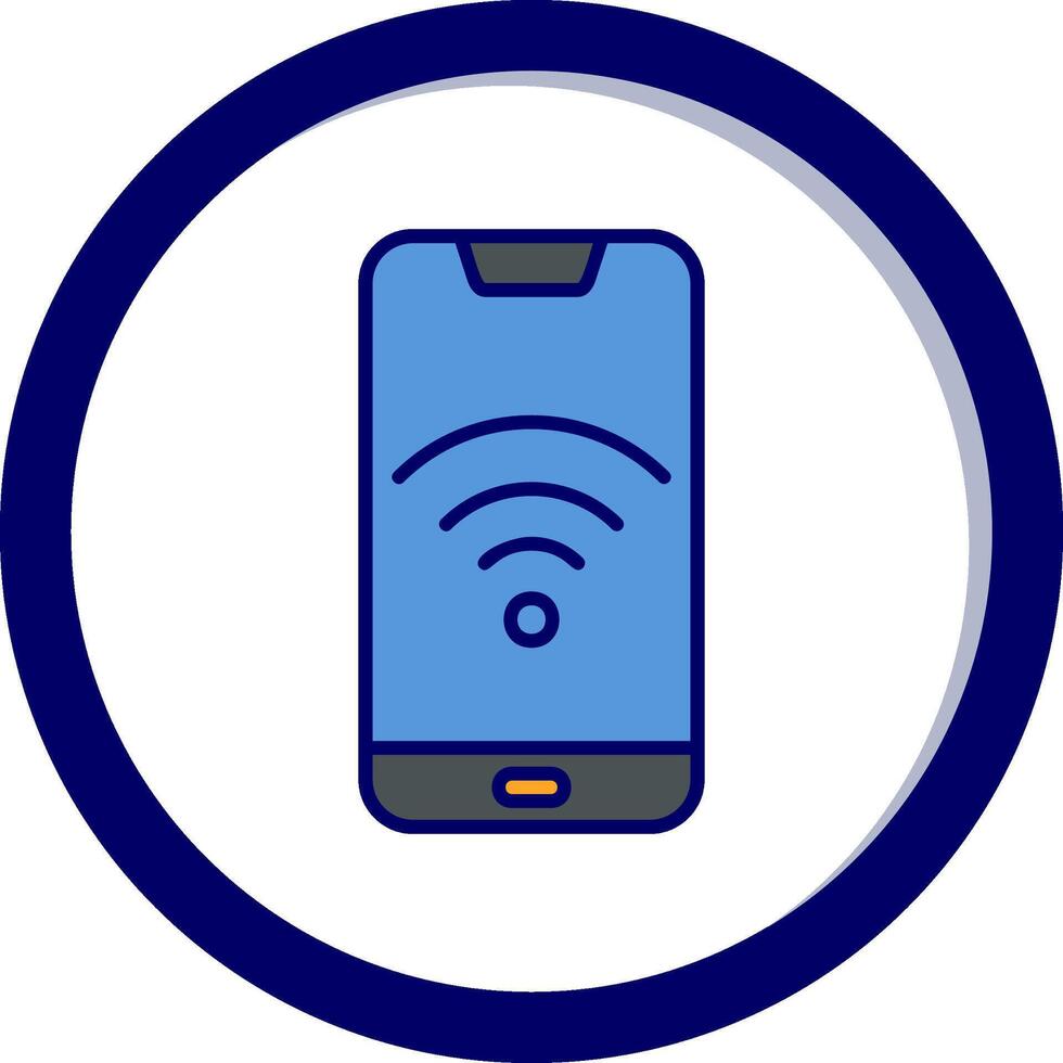 Smartphone Wifi Vector Icon