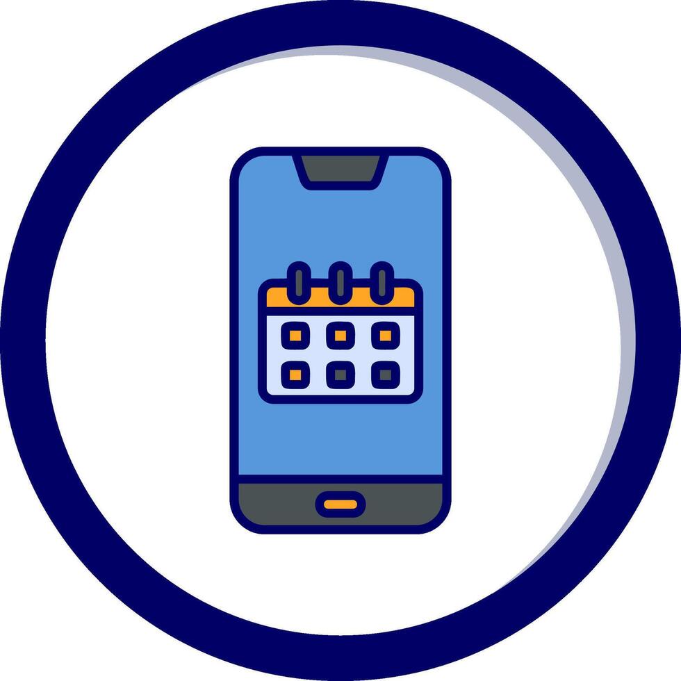 Smartphone Calendar Vector Icon