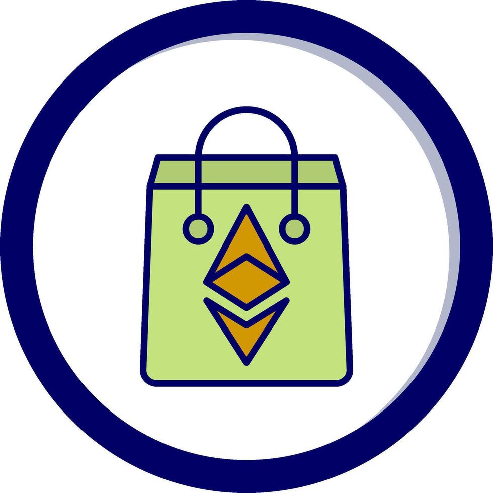 Ethereum Bag Vector Icon
