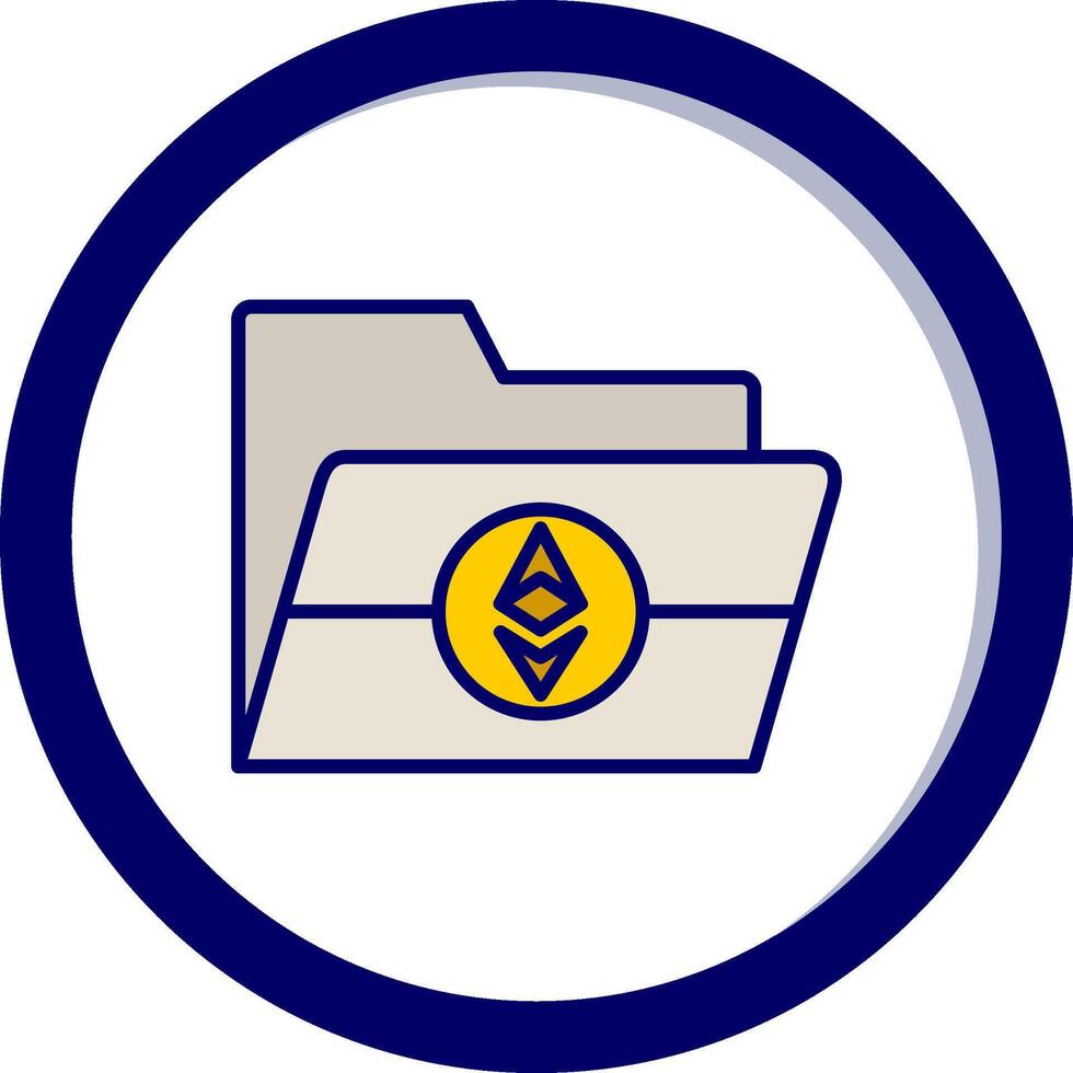 Ethereum Folder Vector Icon
