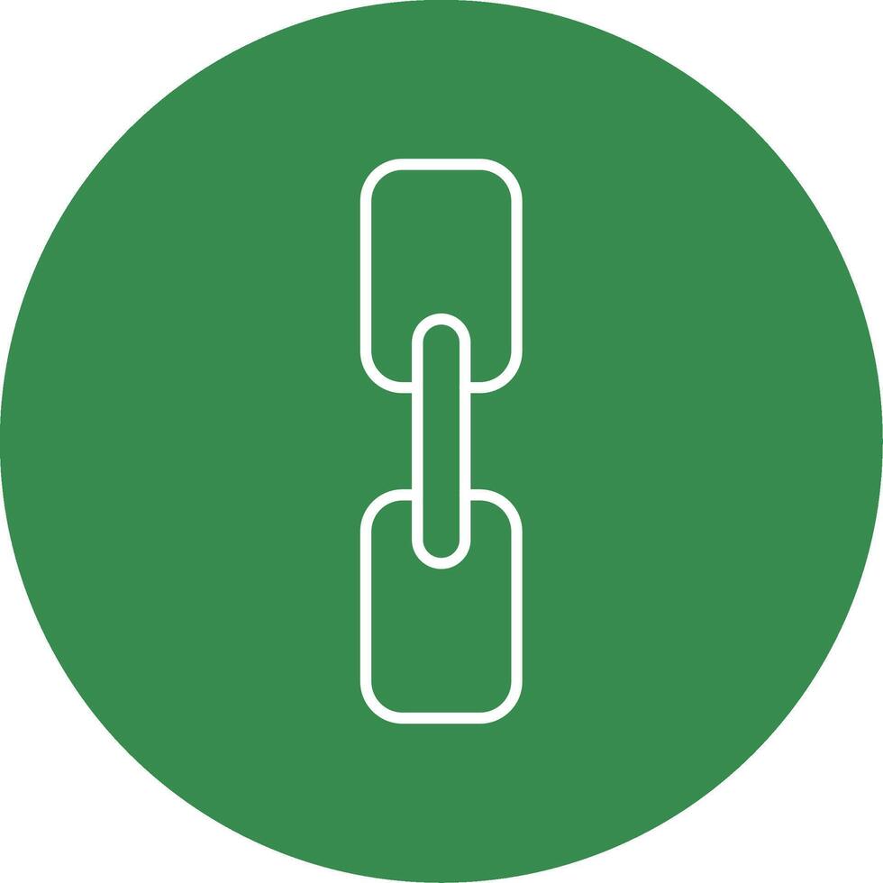 Chain Line Circle color Icon vector