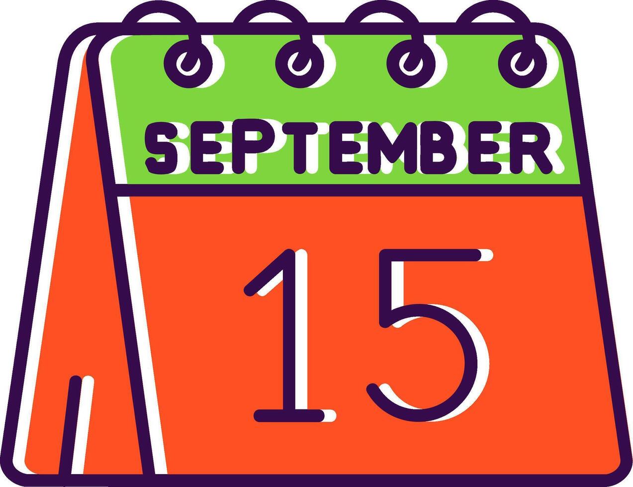 15 de septiembre lleno icono 38713838 Vector en Vecteezy