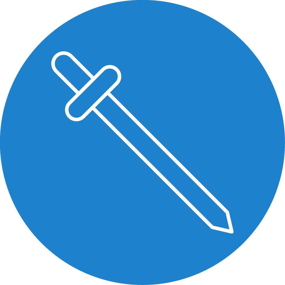 Saber Line Circle color Icon vector