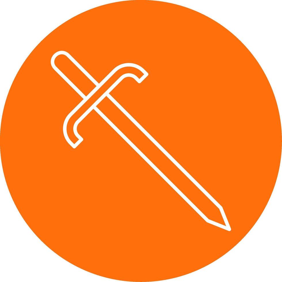 Cutlass Line Circle color Icon vector