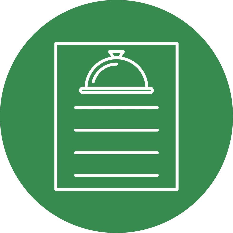 Recipe Line Circle color Icon vector