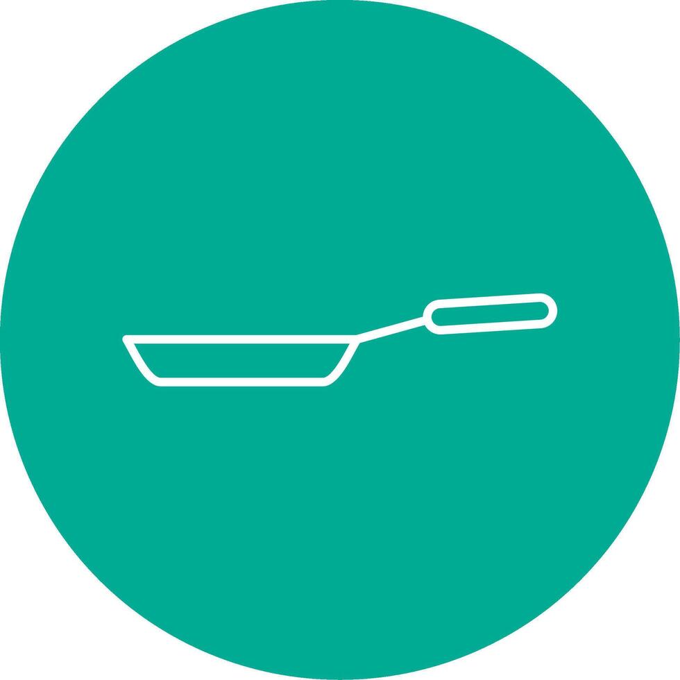 Frying Pan Line Circle color Icon vector