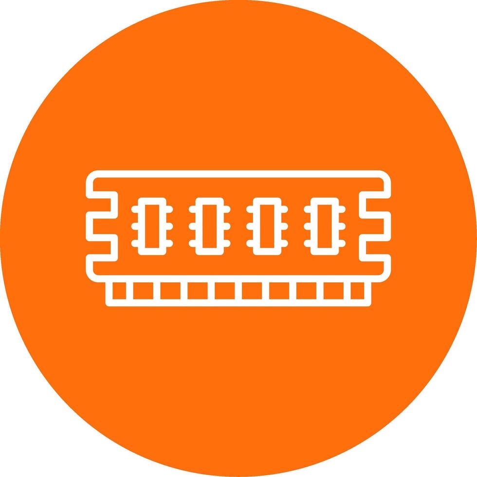 Ram Line Circle color Icon vector
