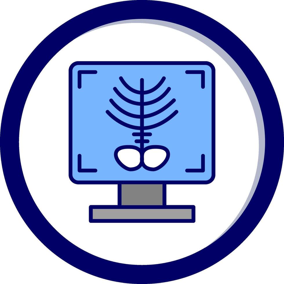 X-ray Bone Vector Icon