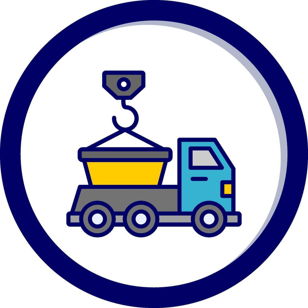 Skip Truck Vector Icon