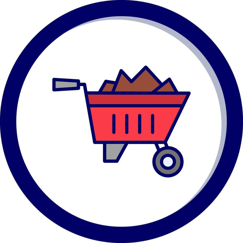 Wheelbarrow Vector Icon