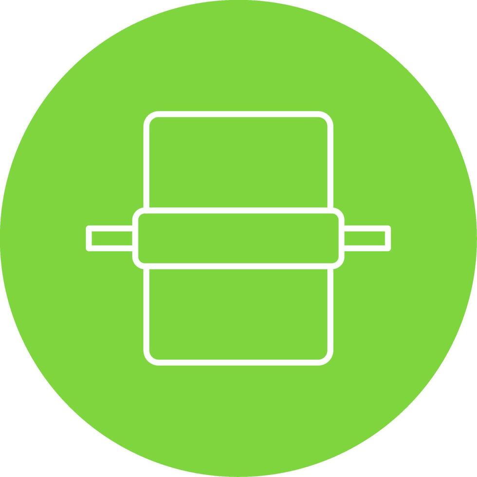 Dough Line Circle color Icon vector