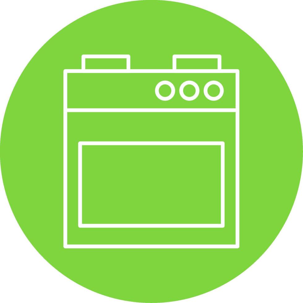 Stove Line Circle color Icon vector