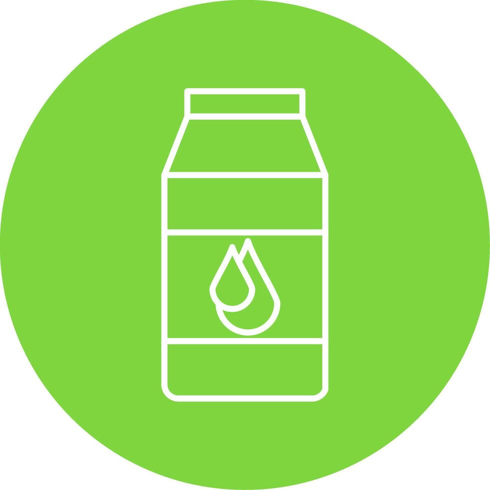 Milk Line Circle color Icon vector