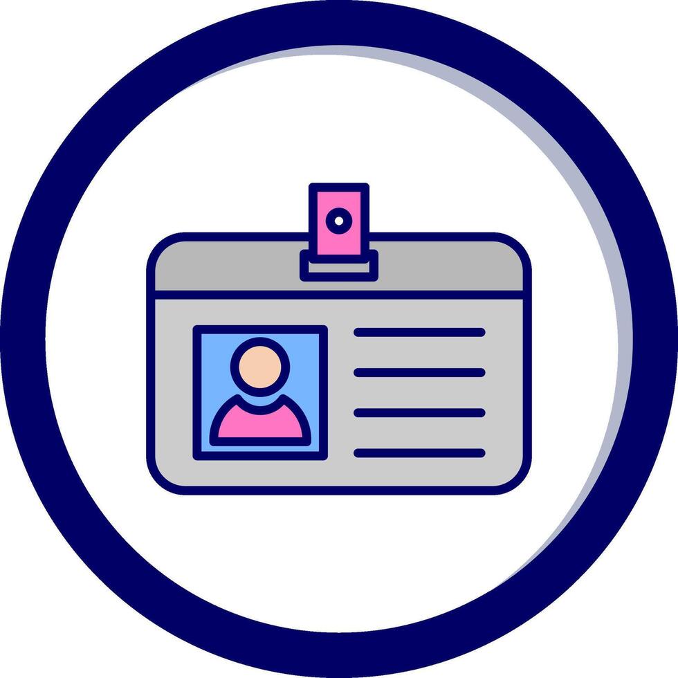 Identification Card Vector Icon