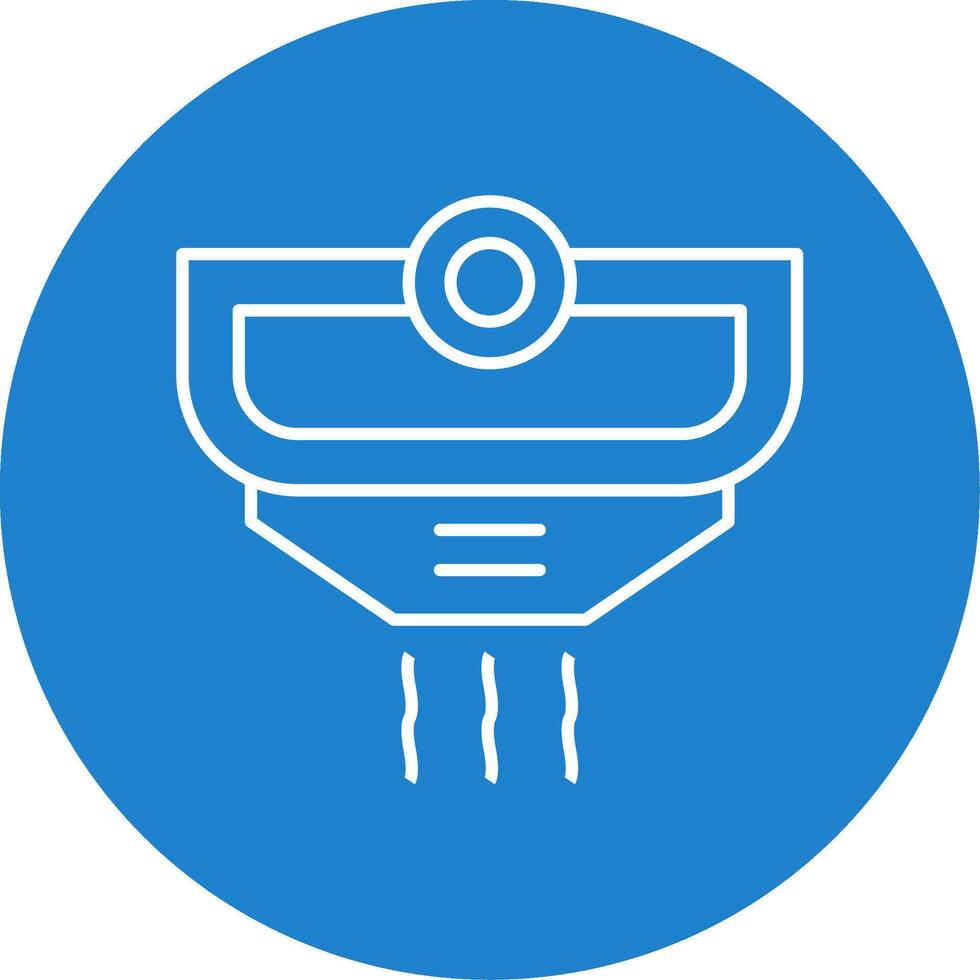 Smoke Detector Line Circle color Icon vector