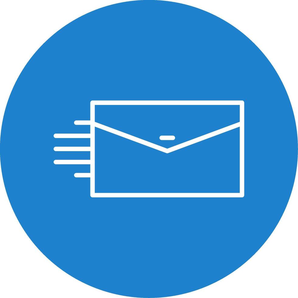 Mail Line Circle color Icon vector