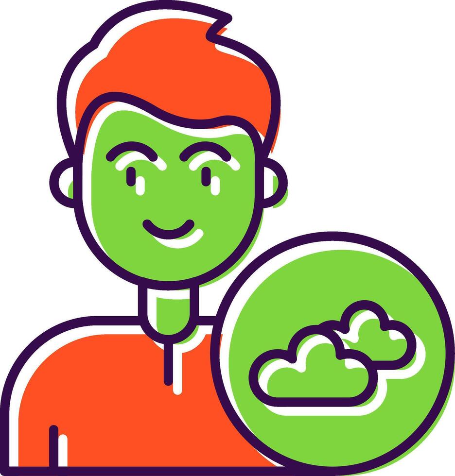 Cloud Filled Icon vector